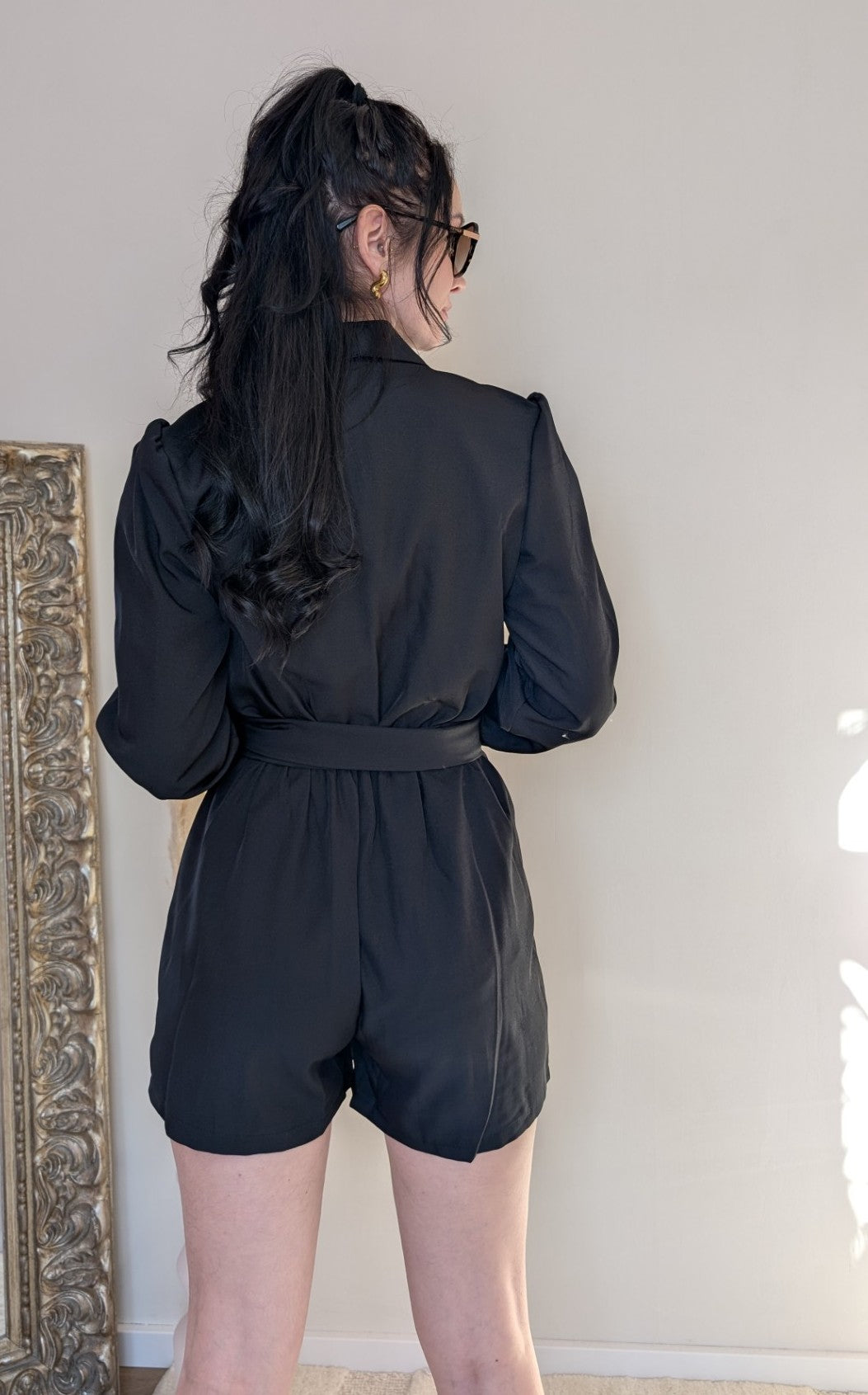 Blazer-Jumpsuit "Boss Lady" - Schwarz