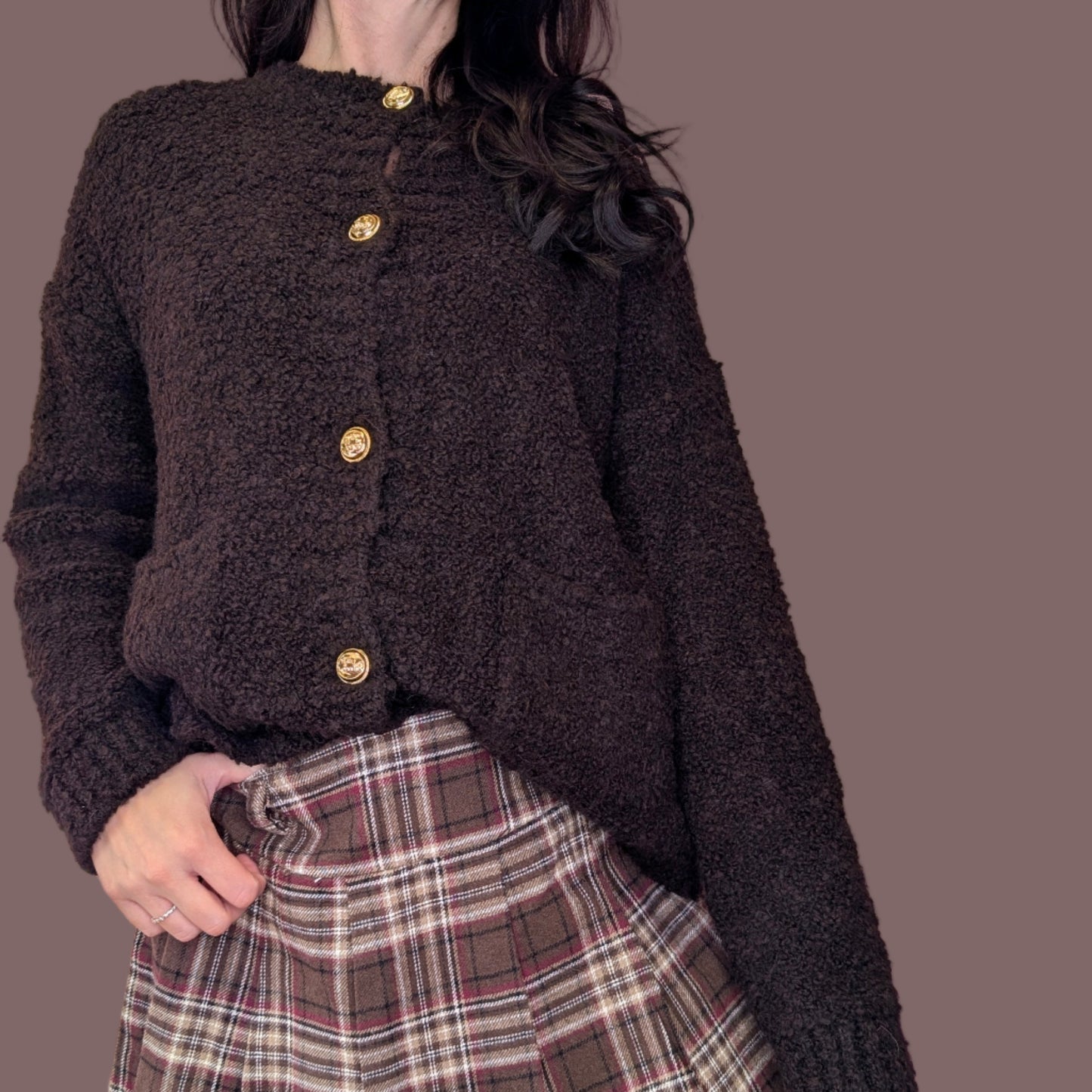 Cardigan - Teddyfluff Braun