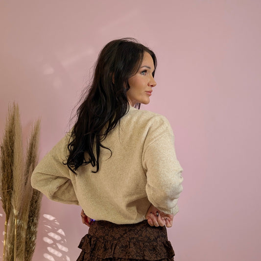 Pullover - Heartbeat Creme Latte