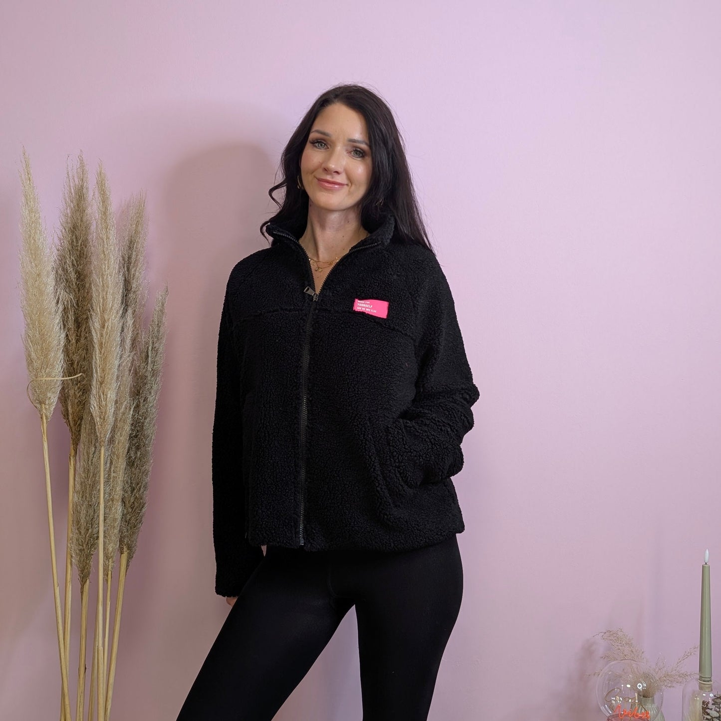 Teddyjacke - Sweetart Schwarz