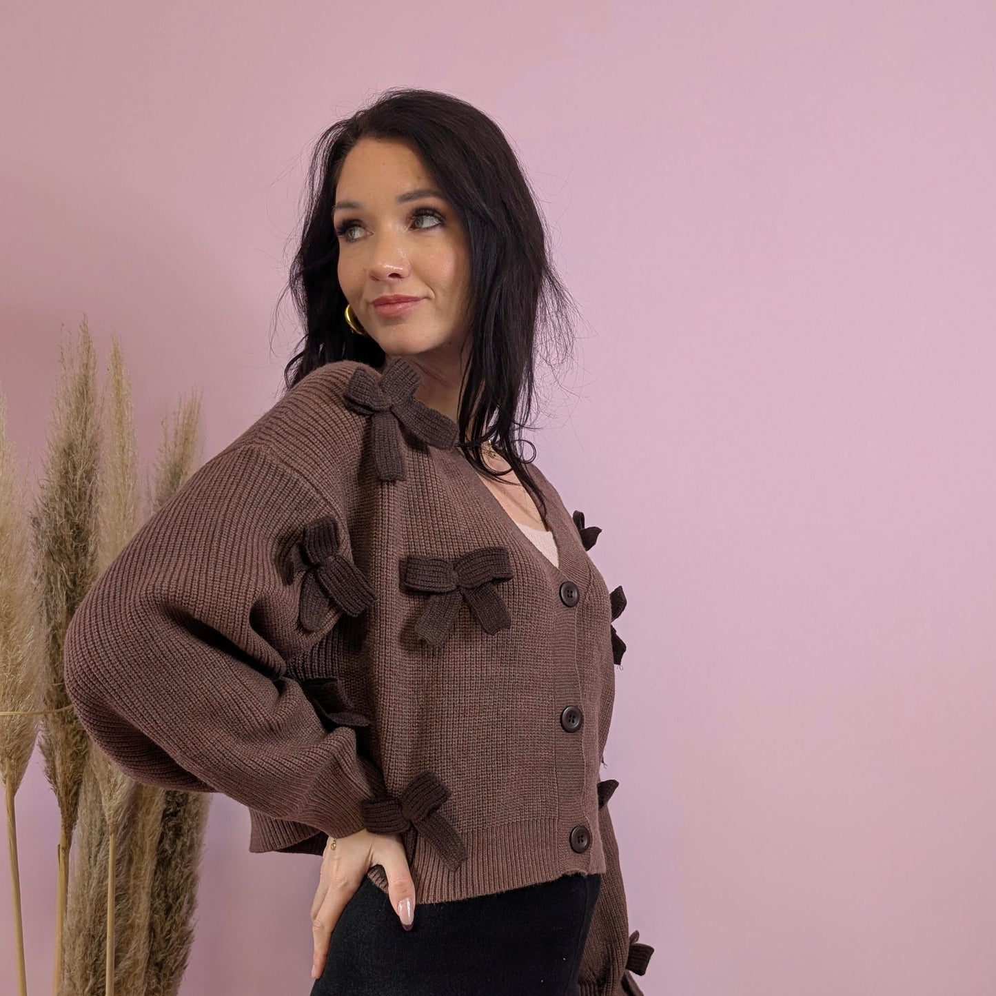 Strickjacke - Brownie Bow