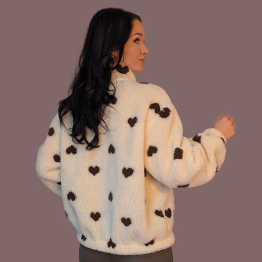 Teddy Zipper - Sweetheart Creme