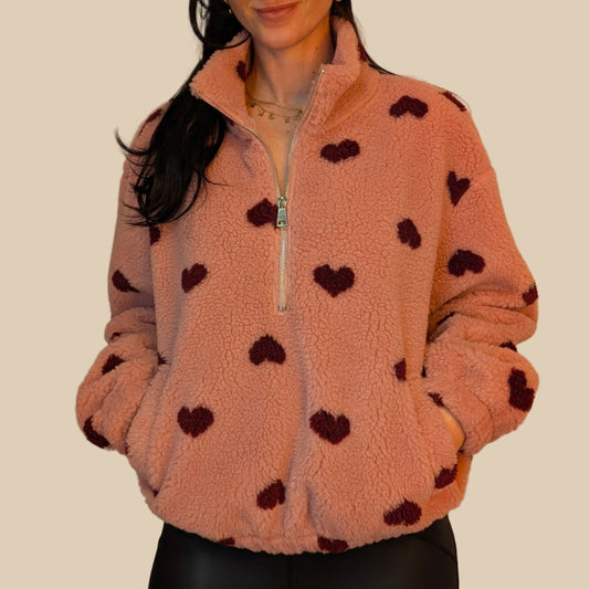 Teddy Zipper - Sweetheart Rosa