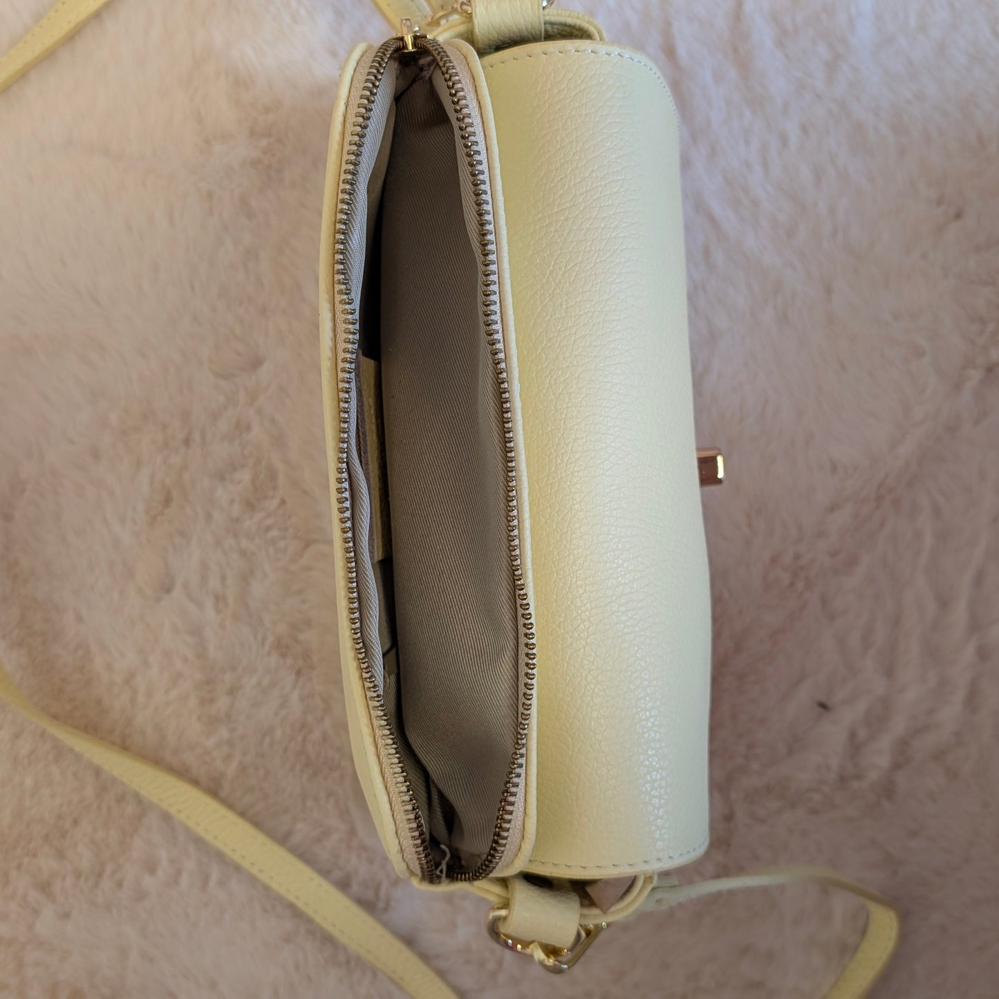 Handtasche Echtleder - Gelb