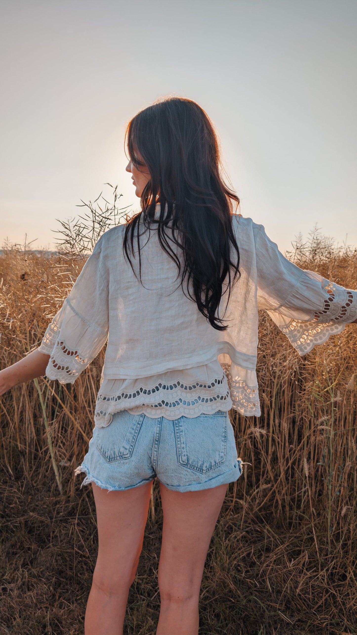 Bluse - Ivory Linen