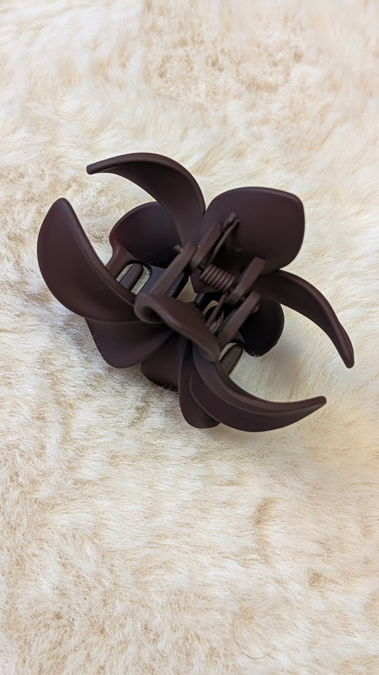 COCOA Flower Clip - Braun