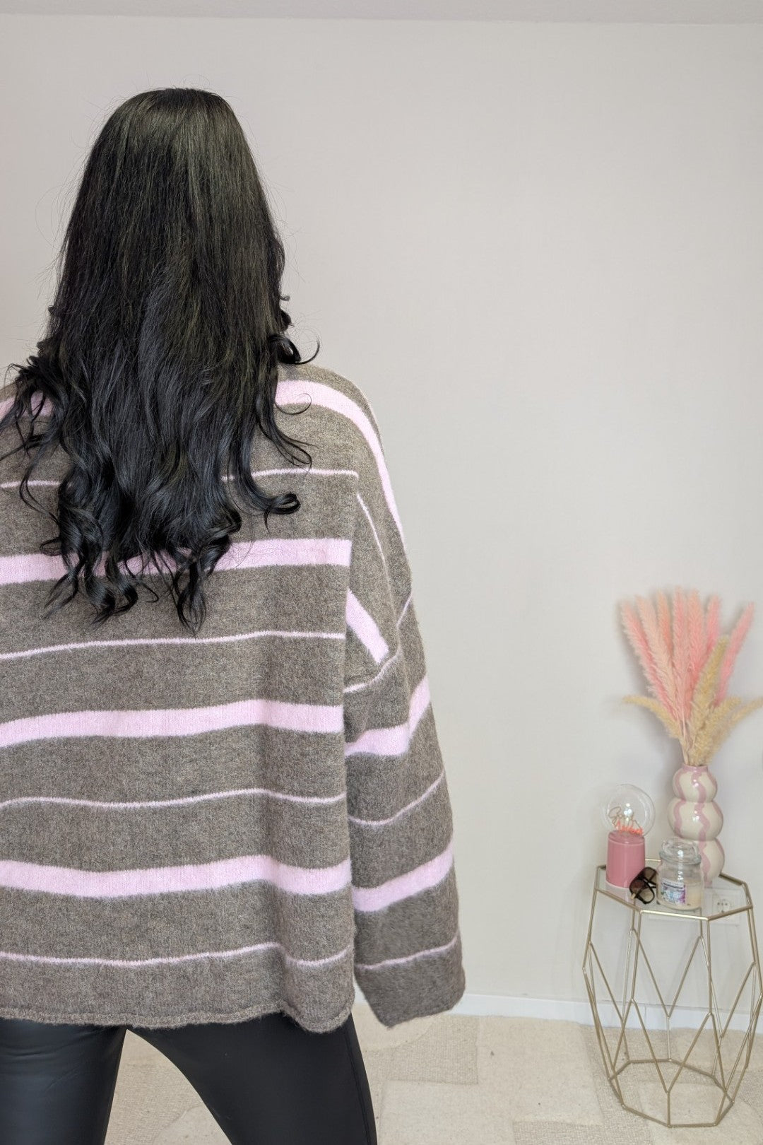 Oversized Sweater "Berry Chocolate"