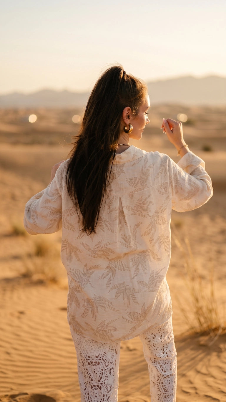 Oversize-Bluse - Tulum Vibe