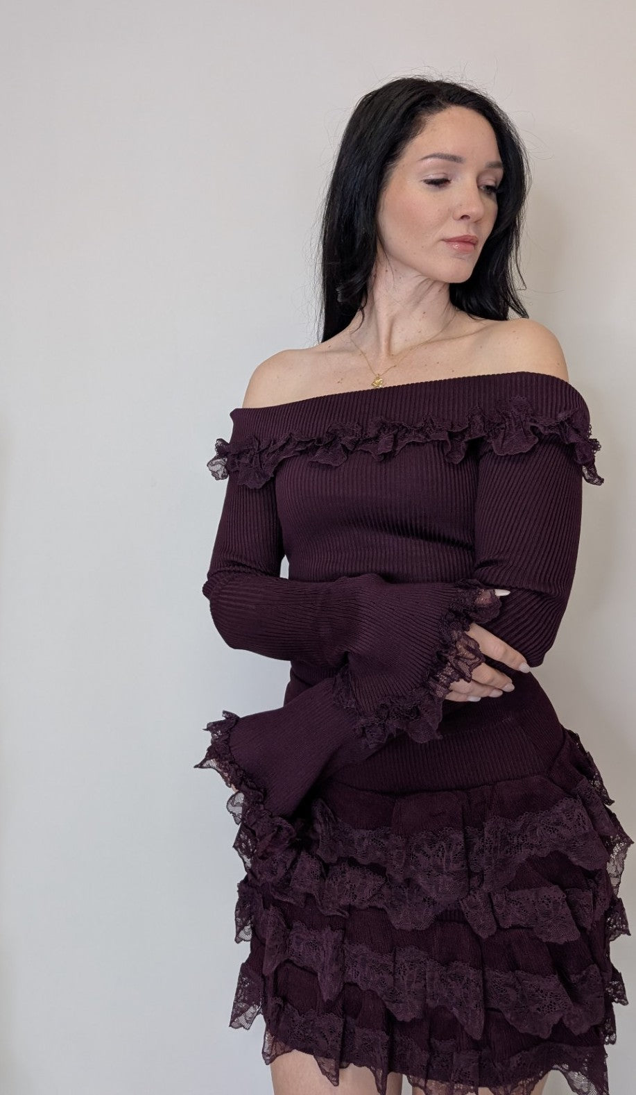 Langarmshirt "Burgundy Dream"