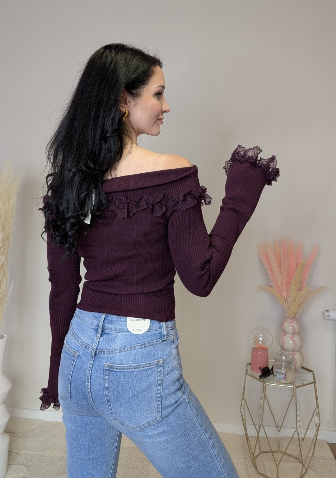 Langarmshirt "Burgundy Dream"