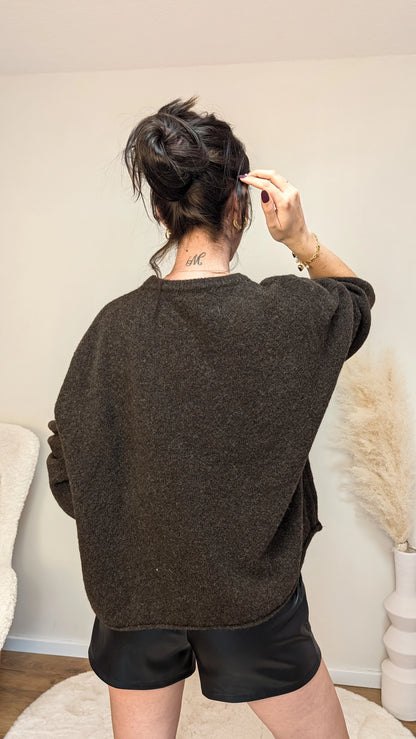 Strickpullover - Dark Chocolate