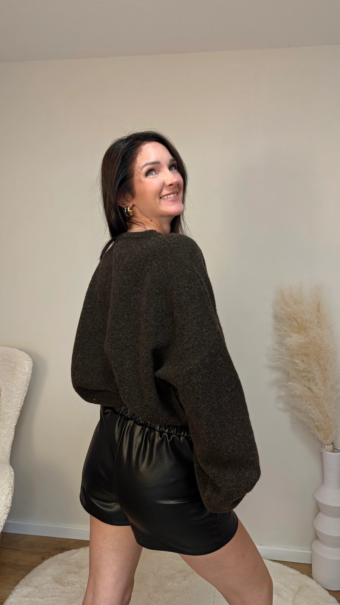 Strickpullover - Dark Chocolate