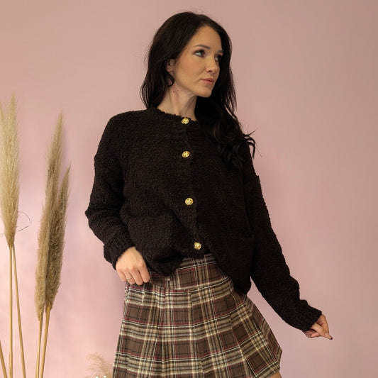 Cardigan - Teddyfluff Braun