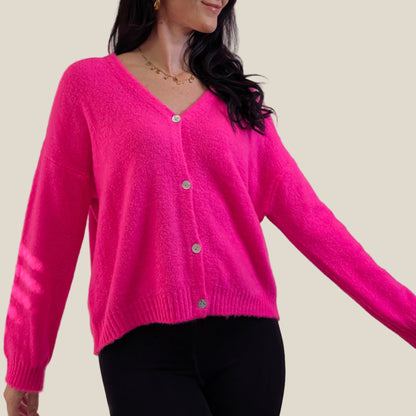 Strickjacke - Candy Pink