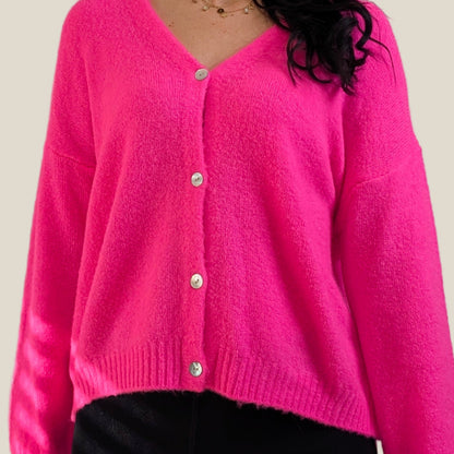 Strickjacke - Candy Pink
