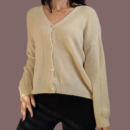 Strickjacke - Candy Beige