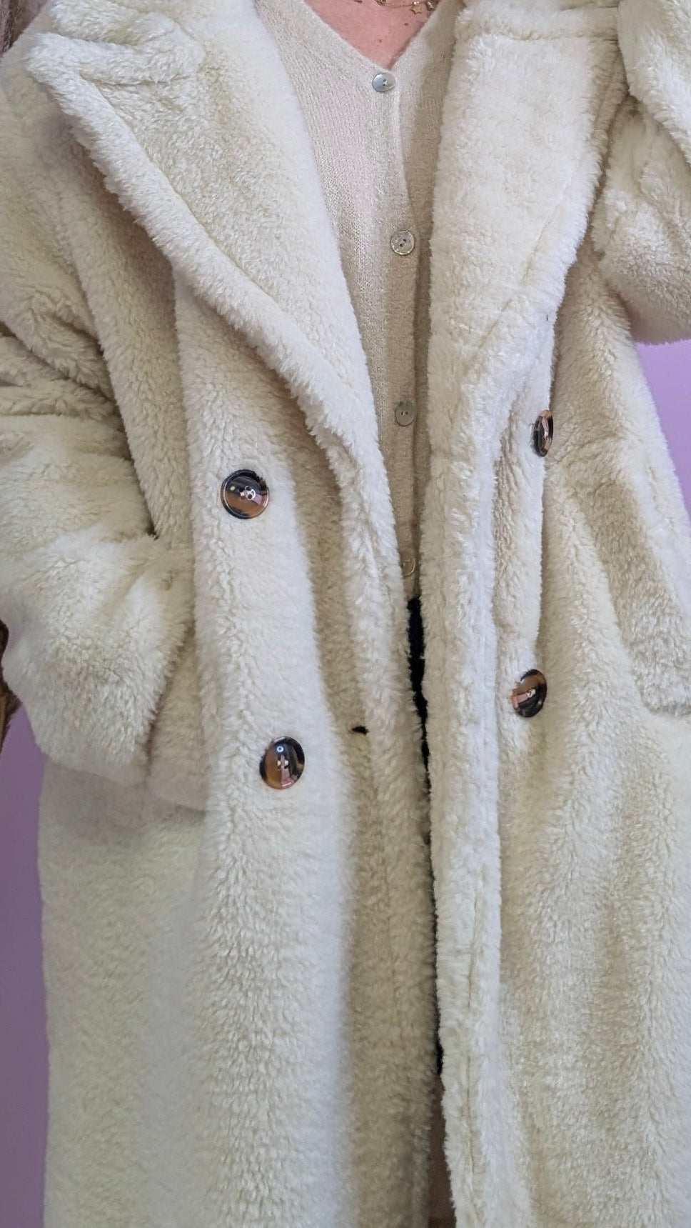 Teddymantel - offline Mode Creme