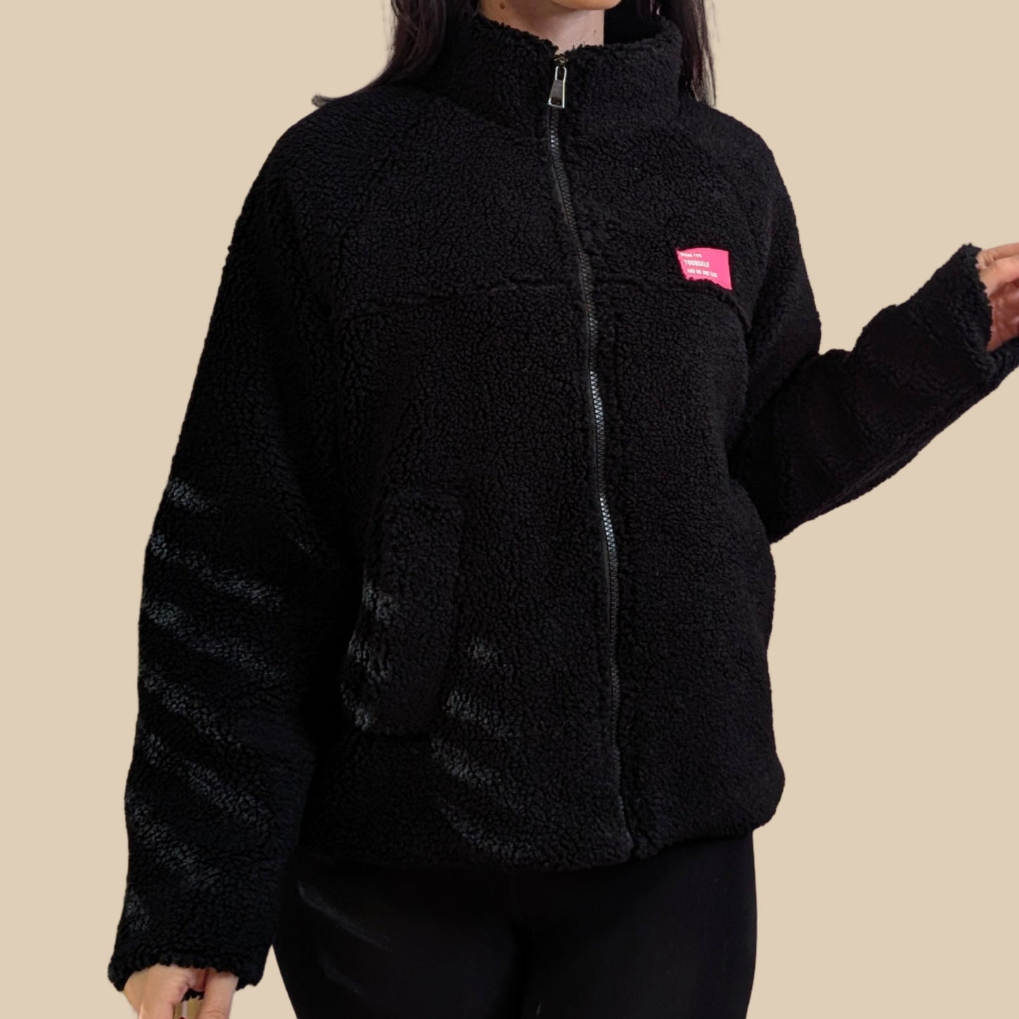 Teddyjacke - Sweetart Schwarz