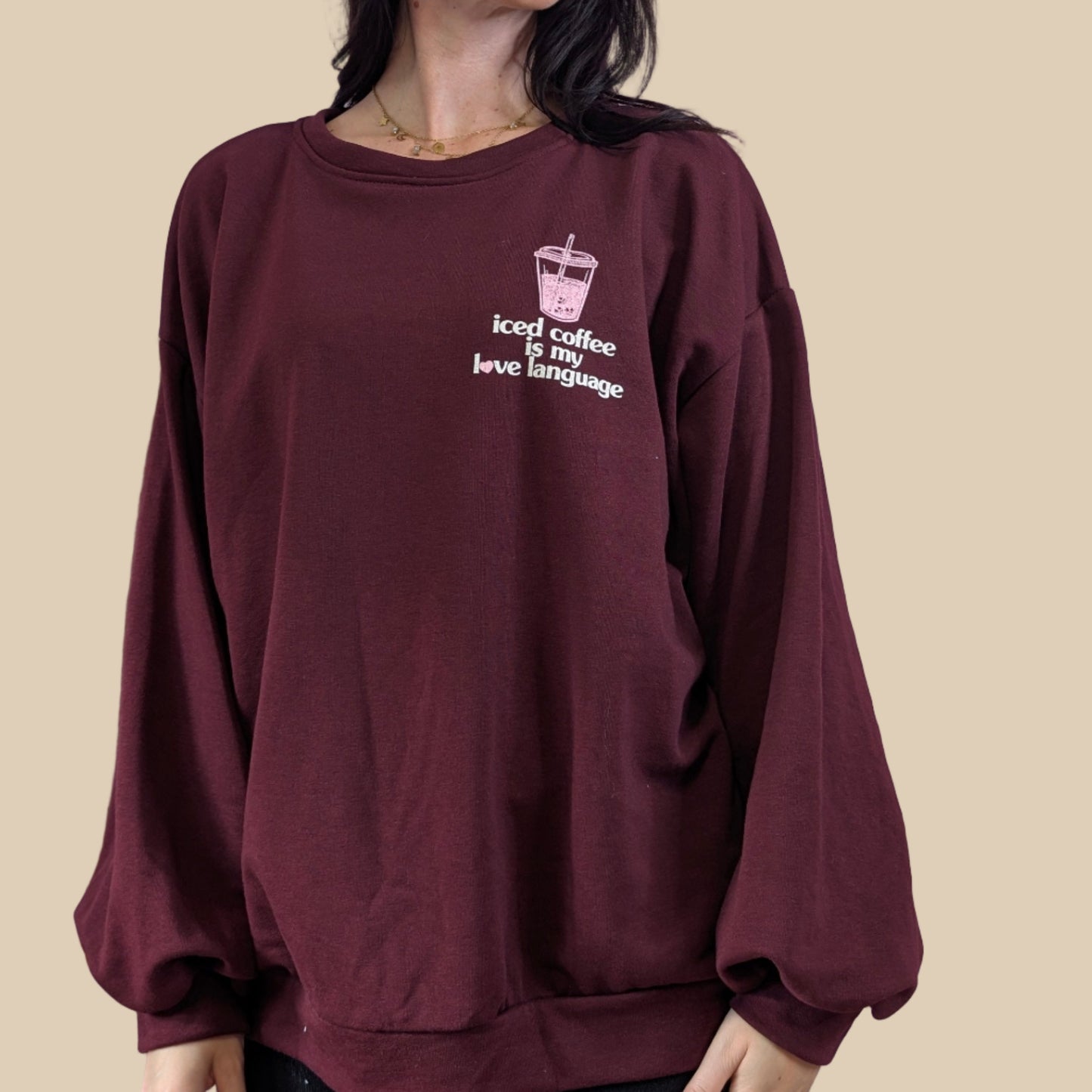 Pullover - Iced Coffee Bordeaux