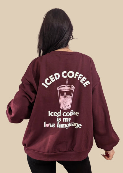 Pullover - Iced Coffee Bordeaux