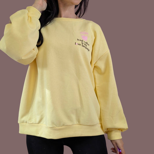 Pullover - Iced Coffee Gelb