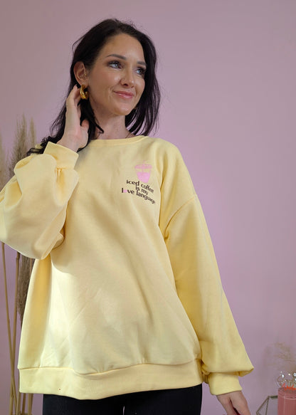 Pullover - Iced Coffee Gelb