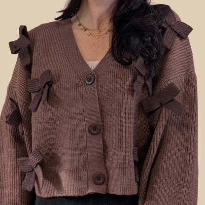 Strickjacke - Brownie Bow