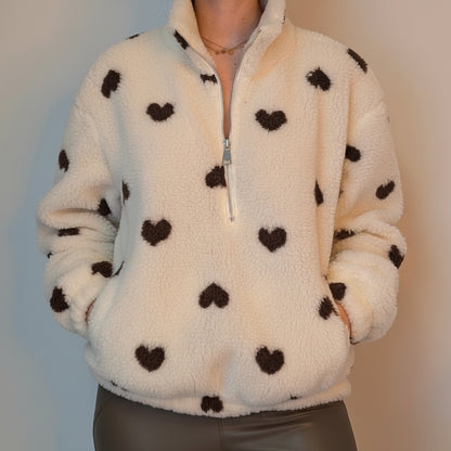 Teddy Zipper - Sweetheart Creme