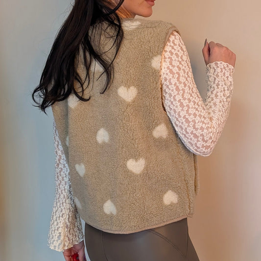 Teddyweste - Sweetheart Beige