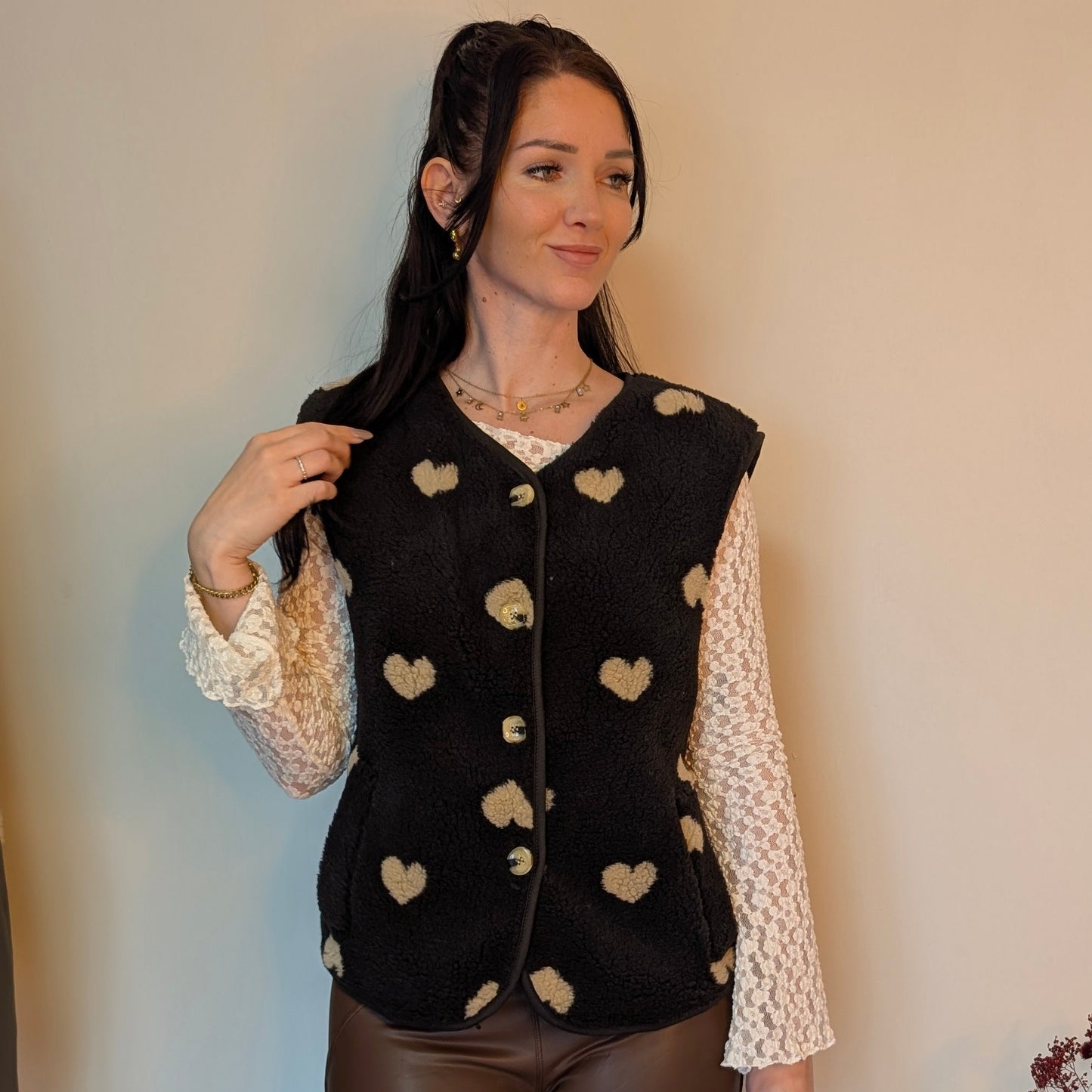 Teddyweste - Sweetheart Dunkelbraun