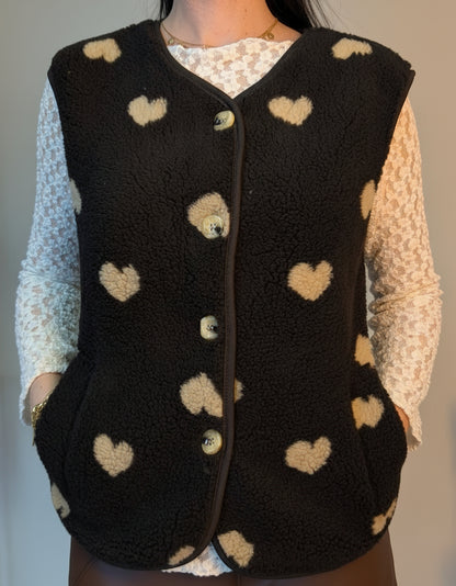 Teddyweste - Sweetheart Dunkelbraun