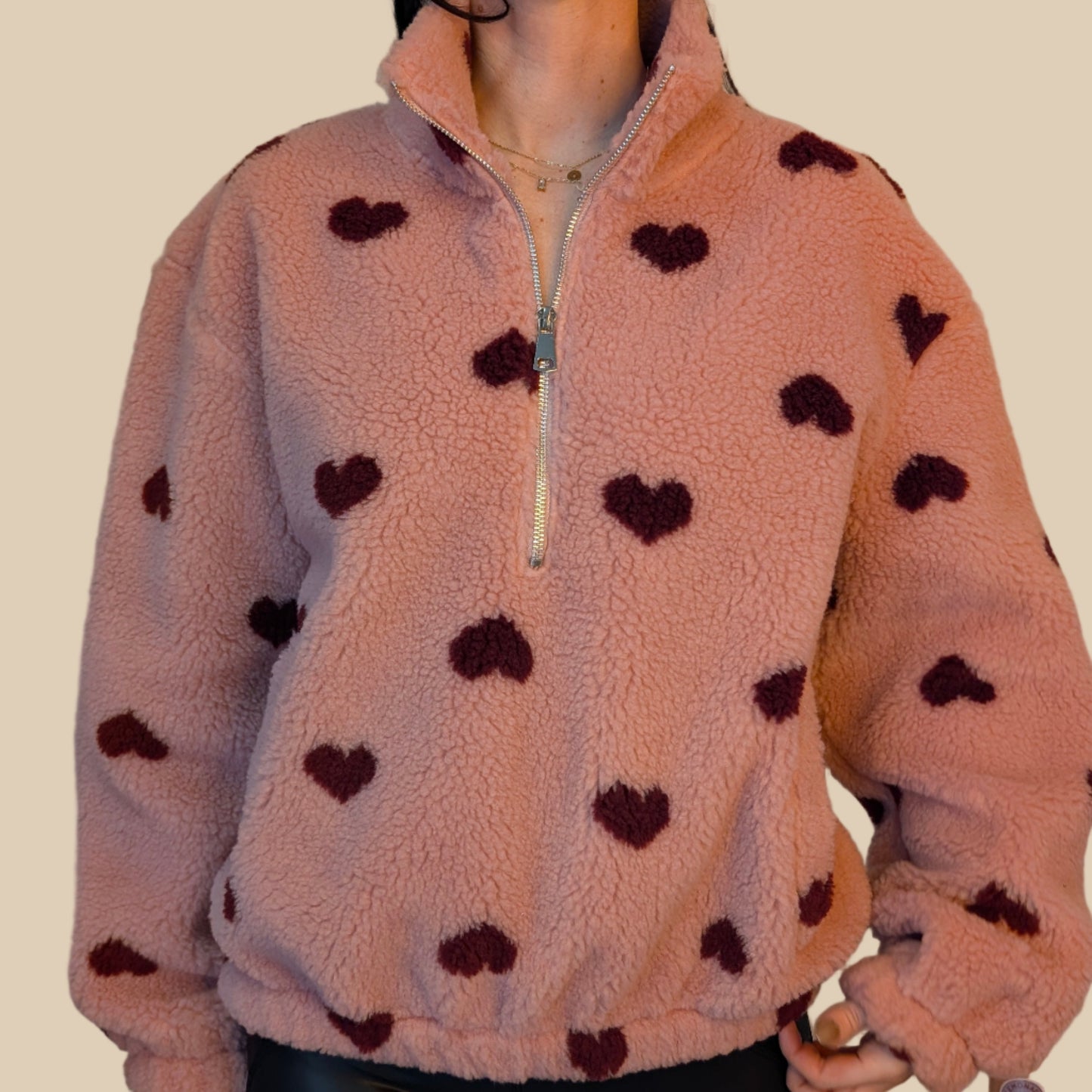 Teddy Zipper - Sweetheart Rosa