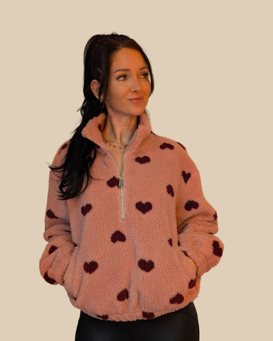 Teddy Zipper - Sweetheart Rosa