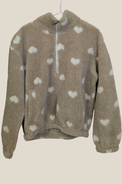 Teddy Zipper - Sweetheart Beige