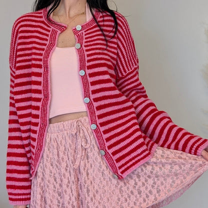 Strickjacke - Cherry Berry