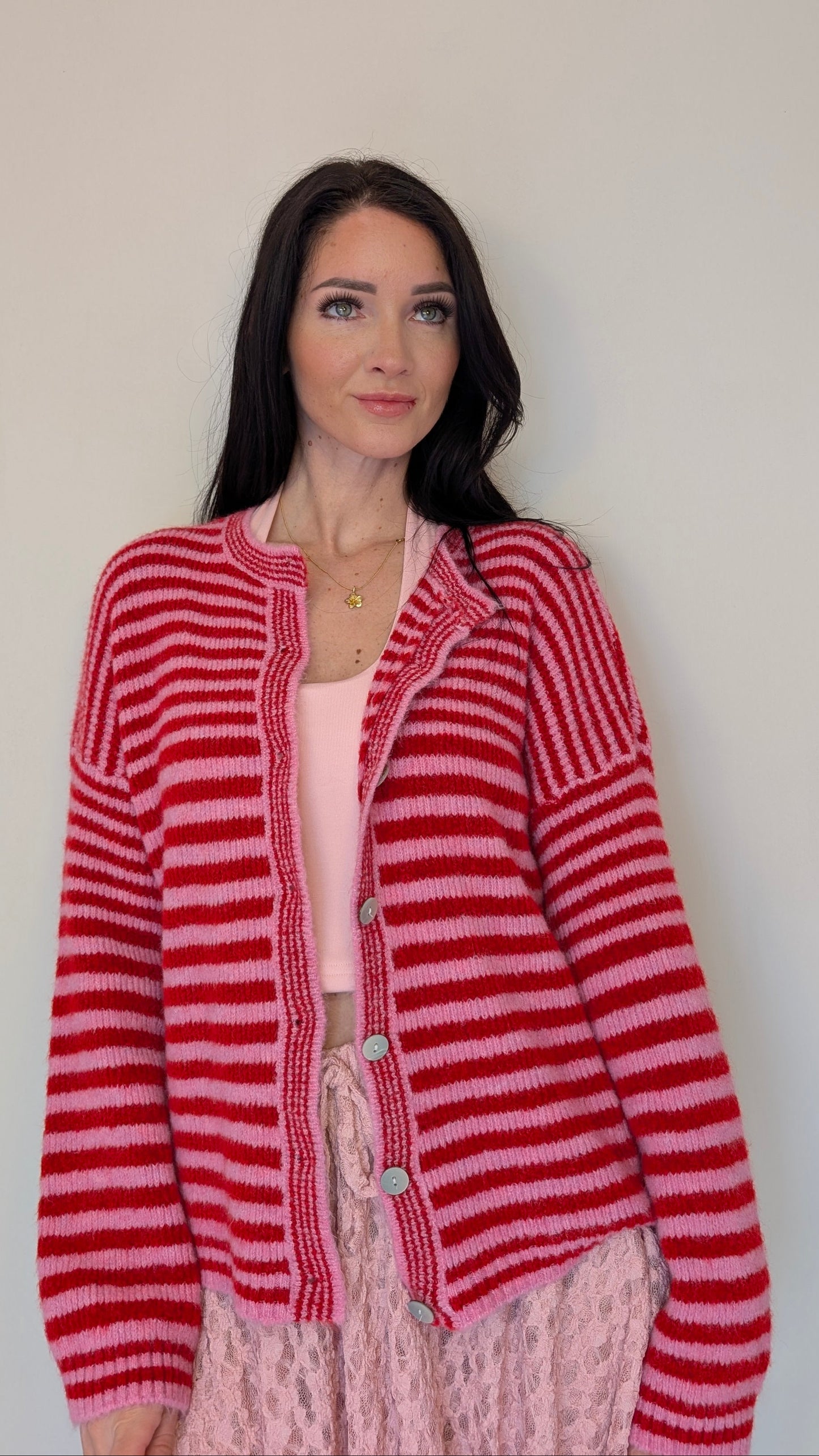 Strickjacke - Cherry Berry