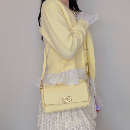 Handtasche Echtleder - Gelb