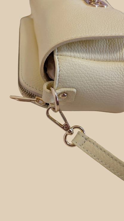 Handtasche Echtleder - Gelb