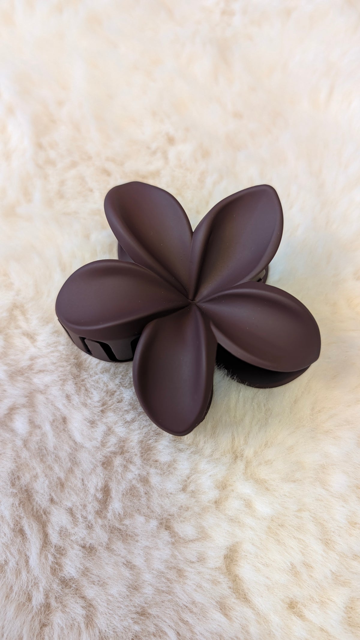 COCOA Flower Clip - Braun