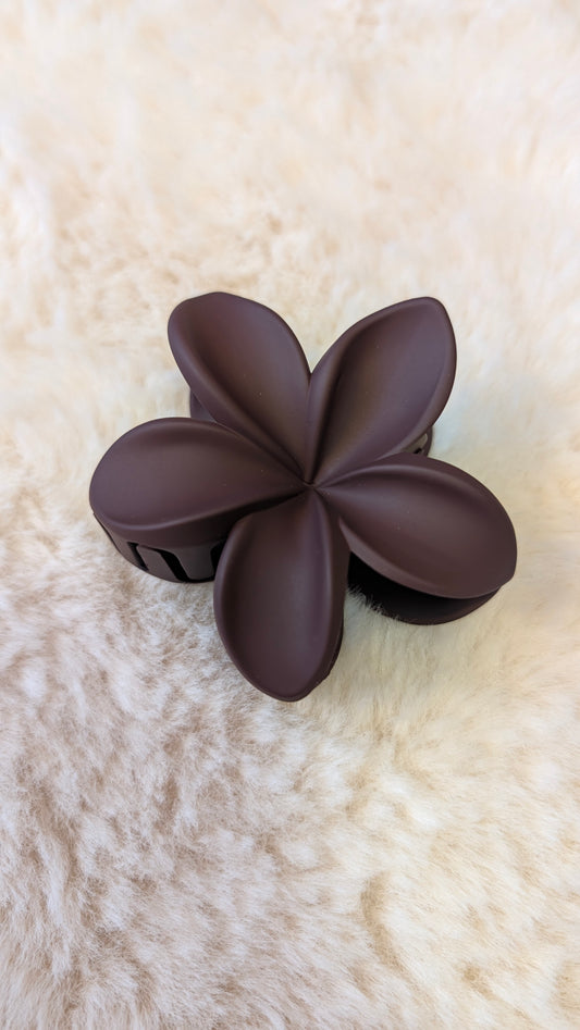 COCOA Flower Clip - Braun