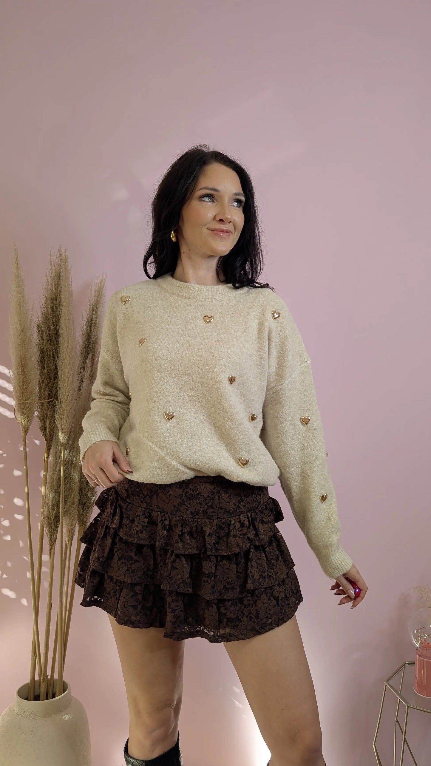 Pullover - Heartbeat Creme Latte