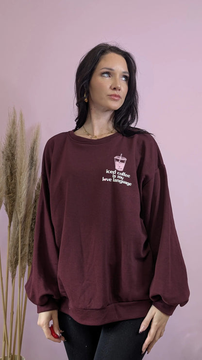 Pullover - Iced Coffee Bordeaux