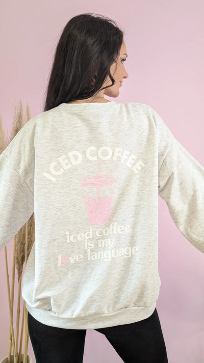Pullover - iced Coffee Grau