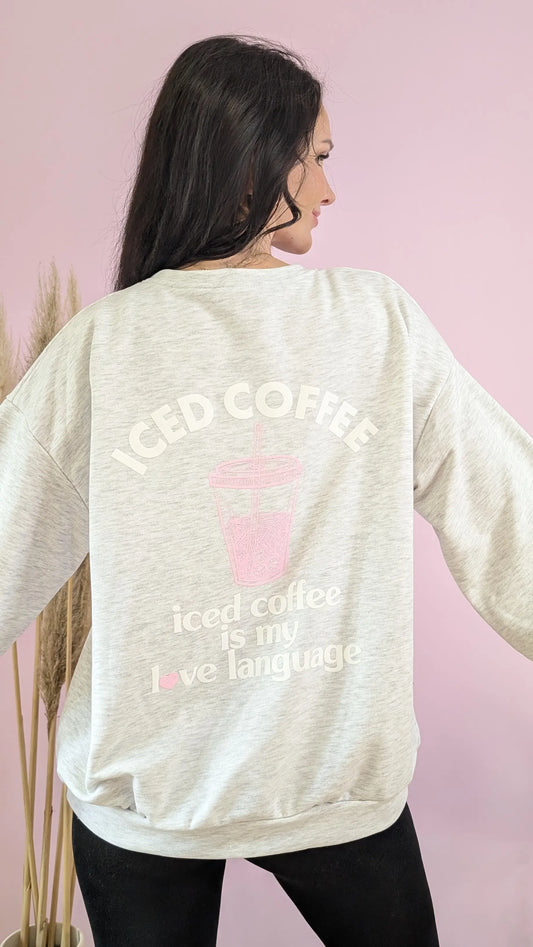 Pullover - iced Coffee Grau