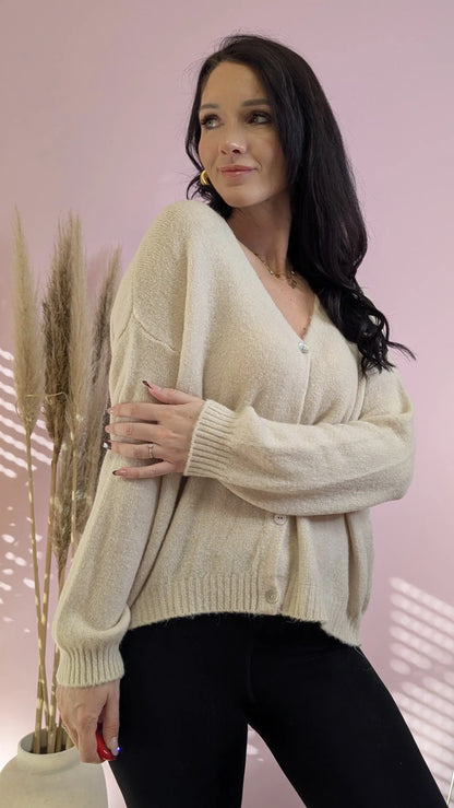 Strickjacke - Candy Beige