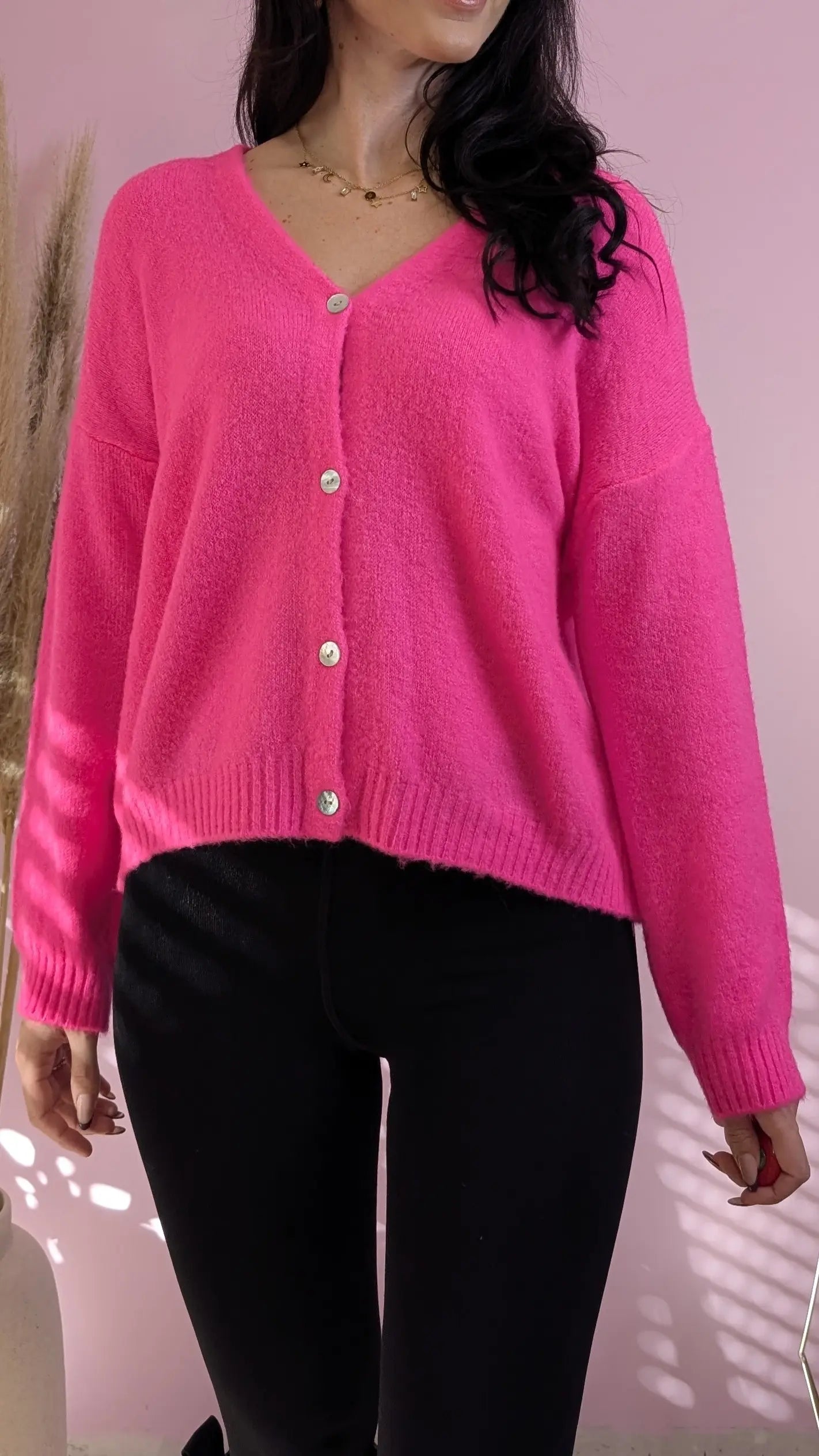 Strickjacke - Candy Pink