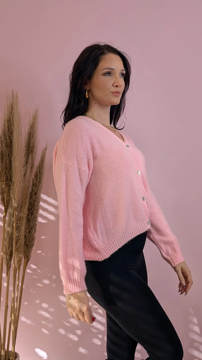 Strickjacke - Candy Rosa