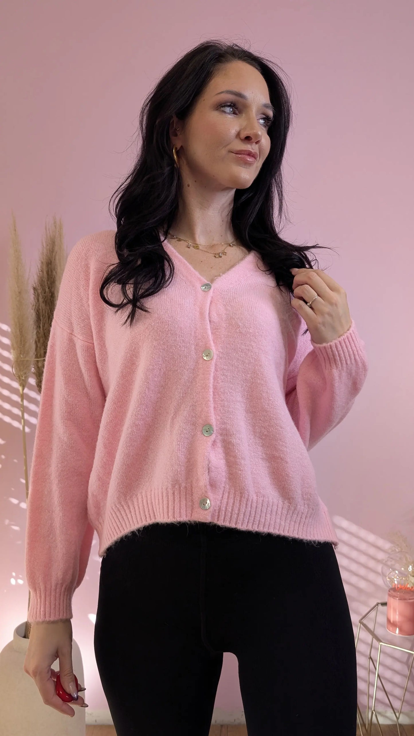 Strickjacke - Candy Rosa