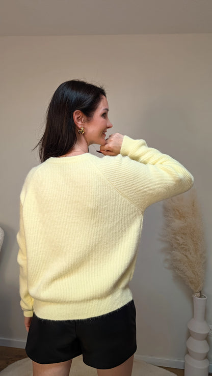 Strick-Cardigan - Lemon