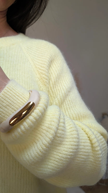 Strick-Cardigan - Lemon